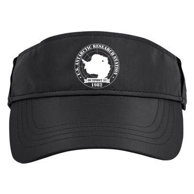 Us Antarctic Research Station Outpost 31 Year 1982 Gift Adult Drive Performance Visor