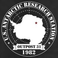Us Antarctic Research Station Outpost 31 Year 1982 Gift Adult Drive Performance Visor