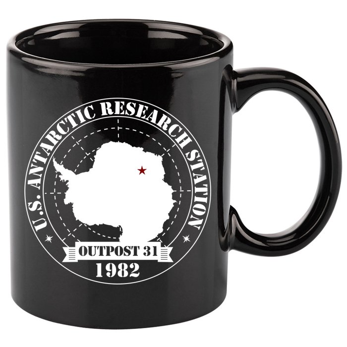 Us Antarctic Research Station Outpost 31 Year 1982 Gift 11oz C Handle Ceramic Mug