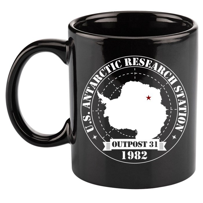 Us Antarctic Research Station Outpost 31 Year 1982 Gift 11oz C Handle Ceramic Mug