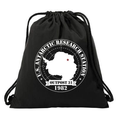 Us Antarctic Research Station Outpost 31 Year 1982 Gift Drawstring Bag