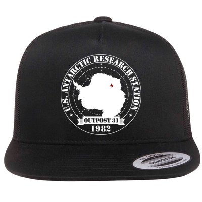 Us Antarctic Research Station Outpost 31 Year 1982 Gift Flatbill Hat