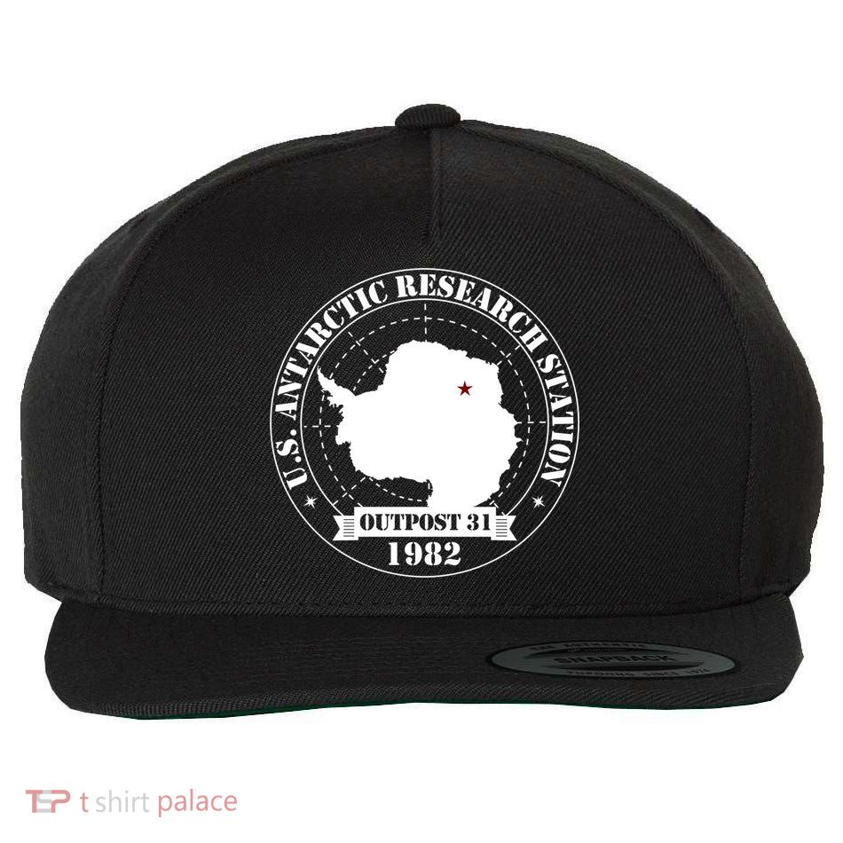 Us Antarctic Research Station Outpost 31 Year 1982 Gift Wool Snapback Cap