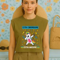Unvaccinated And Ready To Commit Tax Fraud Garment-Dyed Women's Muscle Tee