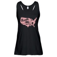 Usa Apparel Route 66 Main Street Of America Ladies Essential Flowy Tank