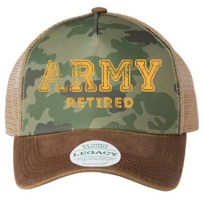 Army Retired Retirement Gift Legacy Tie Dye Trucker Hat