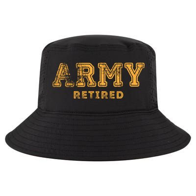 Army Retired Retirement Gift Cool Comfort Performance Bucket Hat