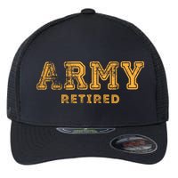 Army Retired Retirement Gift Flexfit Unipanel Trucker Cap