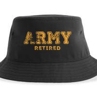 Army Retired Retirement Gift Sustainable Bucket Hat