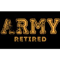 US Army Retired Retirement Gift Bumper Sticker