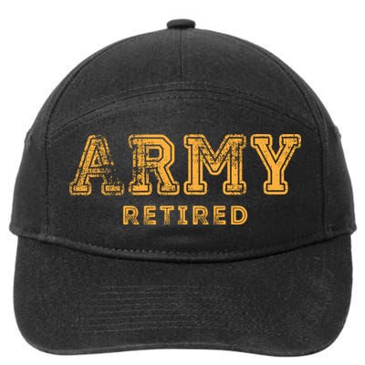Army Retired Retirement Gift 7-Panel Snapback Hat