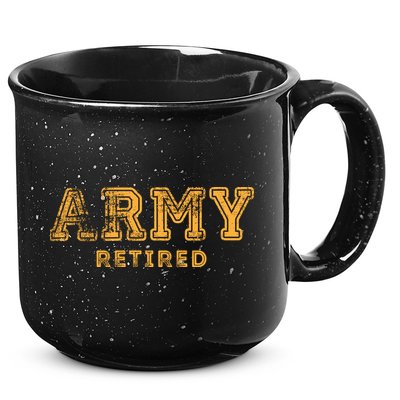Army Retired Retirement Gift 15oz Campfire Ceramic Mug