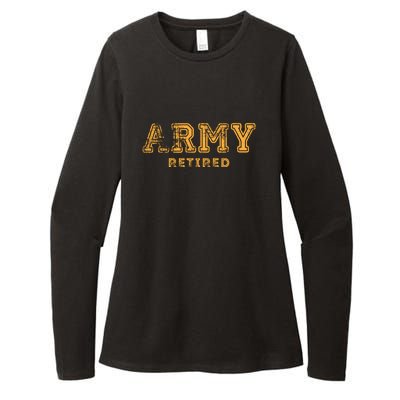 US Army Retired Retirement Gift Womens CVC Long Sleeve Shirt