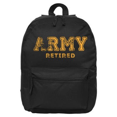 US Army Retired Retirement Gift 16 in Basic Backpack