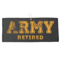 Army Retired Retirement Gift Large Microfiber Waffle Golf Towel