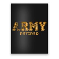 US Army Retired Retirement Gift Poster