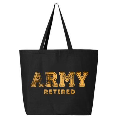 Army Retired Retirement Gift 25L Jumbo Tote