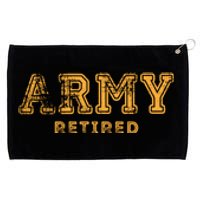 US Army Retired Retirement Gift Grommeted Golf Towel