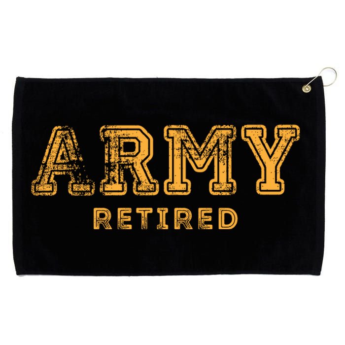 US Army Retired Retirement Gift Grommeted Golf Towel