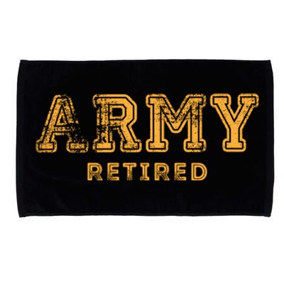 US Army Retired Retirement Gift Microfiber Hand Towel