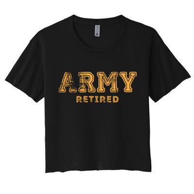 Army Retired Retirement Gift Crop Top