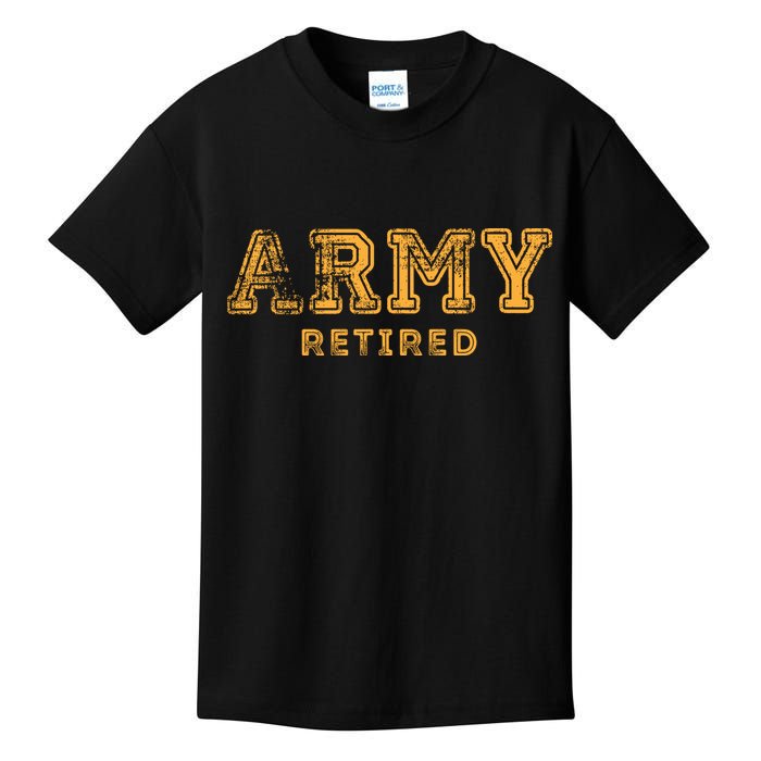 Army Retired Retirement Gift Kids T-Shirt