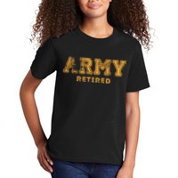 Army Retired Retirement Gift Kids T-Shirt