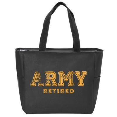 Army Retired Retirement Gift Zip Tote Bag
