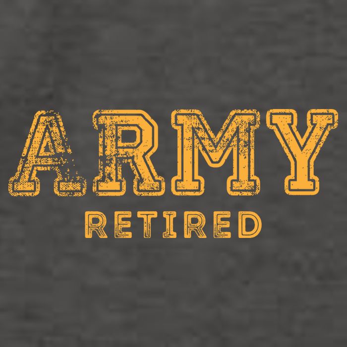 Army Retired Retirement Gift Vector Backpack
