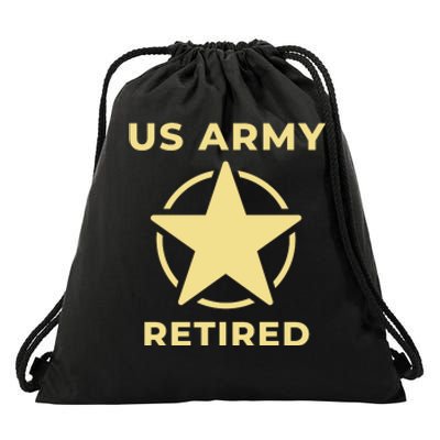 US Army Retired Veteran Gift Drawstring Bag