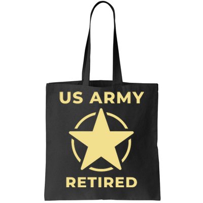 US Army Retired Veteran Gift Tote Bag