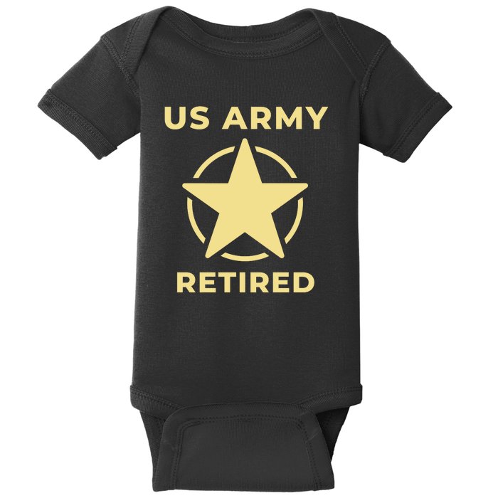 US Army Retired Veteran Gift Baby Bodysuit