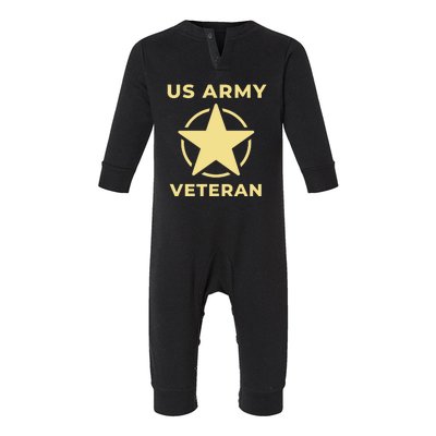 US Army Retired Veteran Gift Infant Fleece One Piece