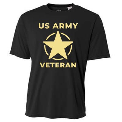 US Army Retired Veteran Gift Cooling Performance Crew T-Shirt