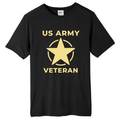 US Army Retired Veteran Gift Tall Fusion ChromaSoft Performance T-Shirt