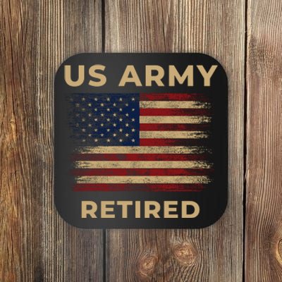 US Army Retired Veteran Gift Coaster