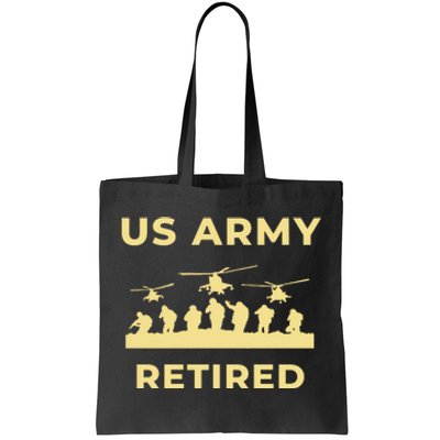 US Army Retired Veteran Gift Tote Bag