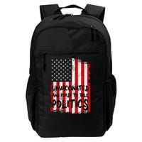 Unvaccinated And Ready To Talk Politics Funny US Flag Backpack
