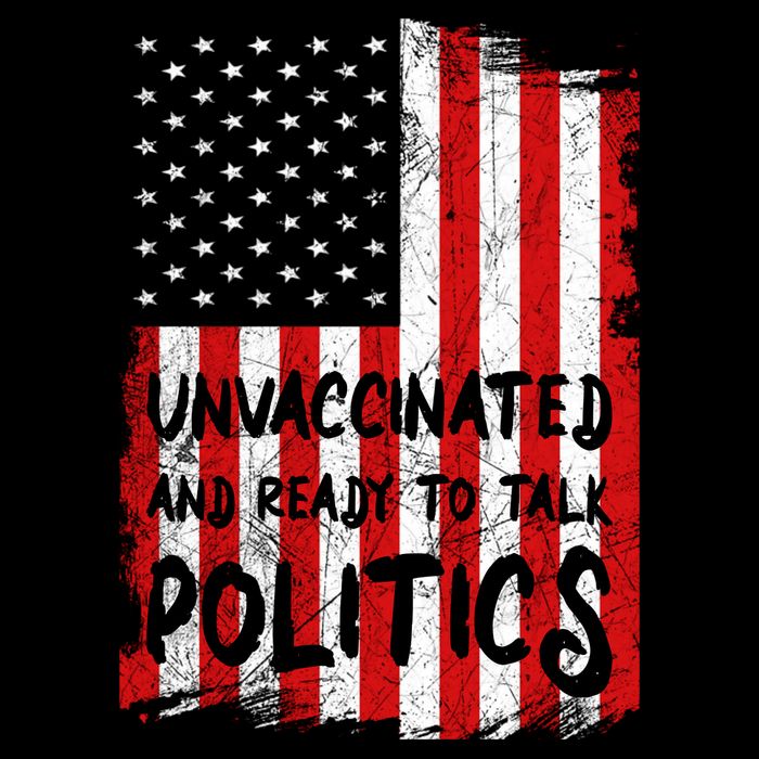 Unvaccinated And Ready To Talk Politics Funny US Flag Backpack
