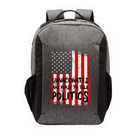 Unvaccinated And Ready To Talk Politics Funny US Flag Vector Backpack