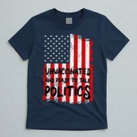 Unvaccinated And Ready To Talk Politics Funny US Flag T-Shirt