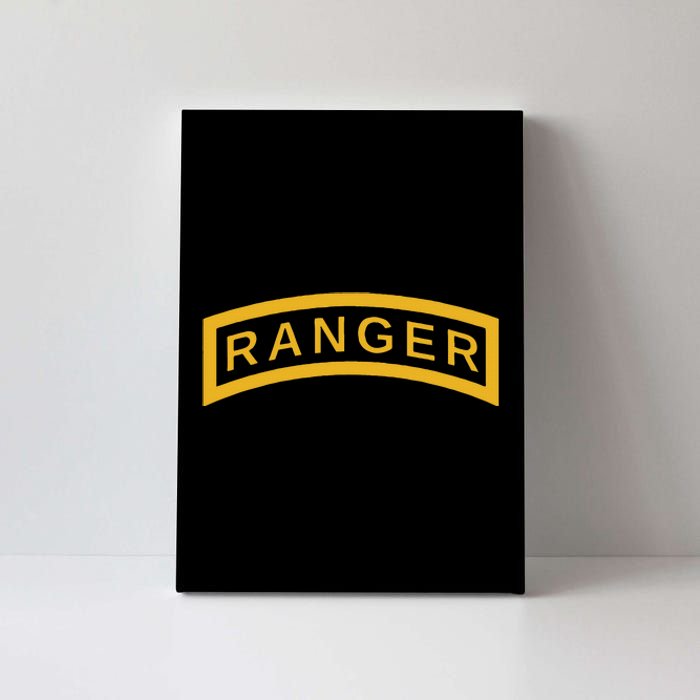 U.S A.R.M.Y Ranger Yellow Tab Vintage Airborne Veteran Soldier Canvas