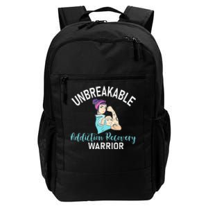 Unbreakable Addiction Recovery Warrior Aa Sober Gifts Women Daily Commute Backpack