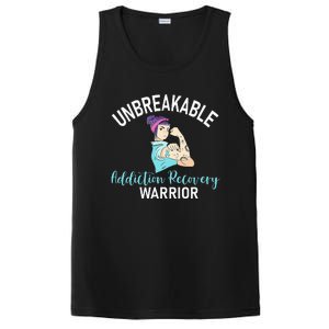 Unbreakable Addiction Recovery Warrior Aa Sober Gifts Women PosiCharge Competitor Tank