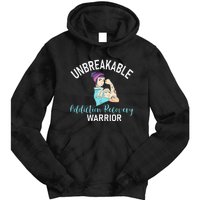 Unbreakable Addiction Recovery Warrior Aa Sober Gifts Women Tie Dye Hoodie