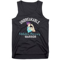 Unbreakable Addiction Recovery Warrior Aa Sober Gifts Women Tank Top