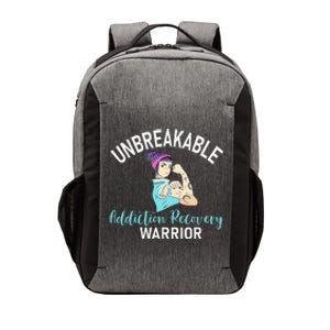 Unbreakable Addiction Recovery Warrior Aa Sober Gifts Women Vector Backpack