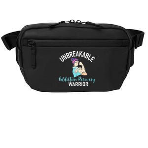 Unbreakable Addiction Recovery Warrior Aa Sober Gifts Women Crossbody Pack