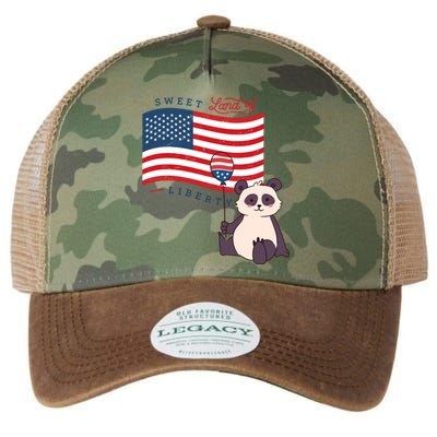 Usa America Sweet Land Liberty Animals Funny Gift Legacy Tie Dye Trucker Hat