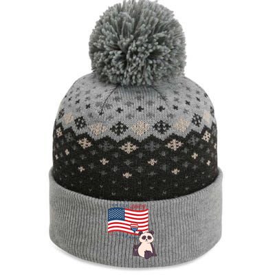 Usa America Sweet Land Liberty Animals Funny Gift The Baniff Cuffed Pom Beanie